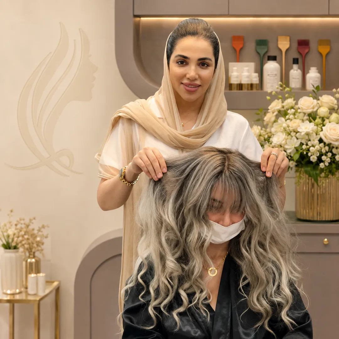 دوره آموزش رنگ مو و مش